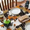 Eerie Pumpkin Designs Table Mats Halloween Pumpkin Table Runner Portable Placemat for a Eerie Dining Experience