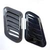 Universal Carbon Fiber Car Decorative Cell Air Flow Intake Hood Scoop Bonnet Vent Cover Stickers Decoration Styling(Glossy Black)