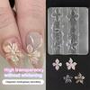 1/3 stk Relief Liljeblomster Neglekunst Skulpturform 3D Silikon Hawaii Hibiskusblomster Petaler Modellering Maler Klare Negleverktøy