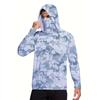 Abbigliamento da Pesca Oceanica Manica Lunga Anti-ultravioletto Maschera con Cappuccio UPF50+