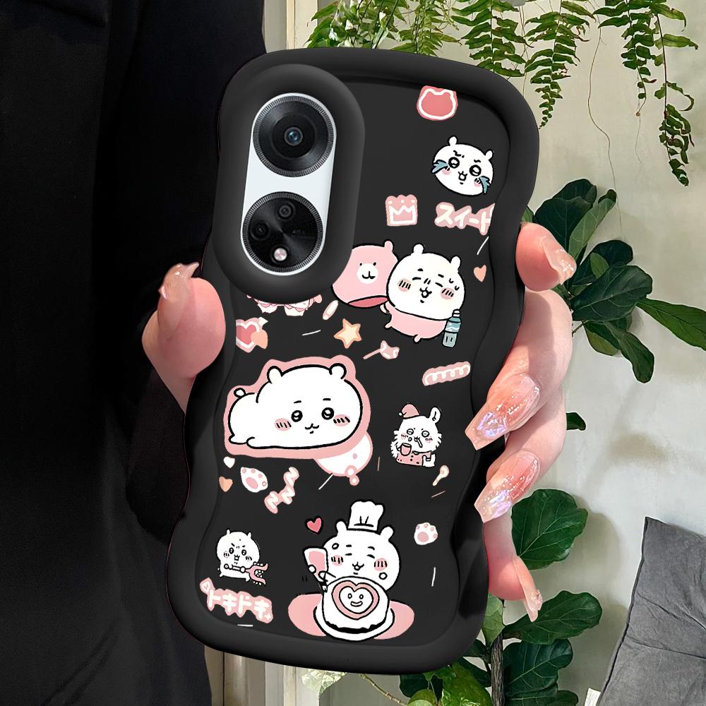 

Окрашенный узор Big Wave Edge Мягкий силиконовый материал Macaron чехол для телефона противоударный защитный резиновый чехол для OPPO Reno Realme OPPO Reno11 5G