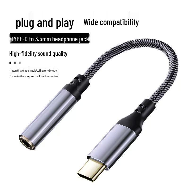 USB-C to 3.5mm Audio Adapter Cable for Headphones