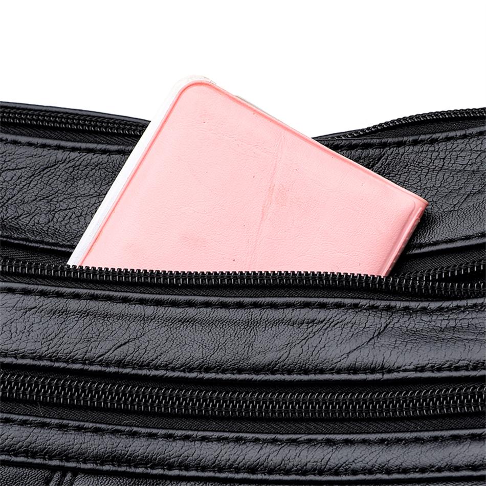 Soft PU Leather Luxury Handbags Purses Women Bags Designer Shoulder Crossbody Bag Middle-aged and Elderly 2025 Trend Messenger Bags