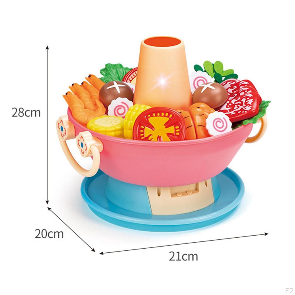 Playset Toy with Pretend Toys Role Kitchen Utensils