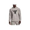 Under Armour Project Rock Johnson Training Hoodie Men Hoodies Gray 1367107-112