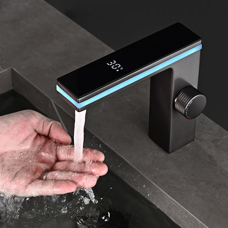 Bathroom Digital Display Basin Faucet Intelligent