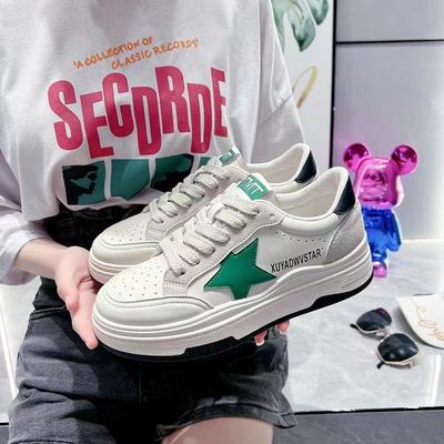 Korean Version of Thick-soled White Shoes Women's Spring New Star Casual Women's Shoes Fashion All-match Sneakers