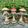 1PC Funny Resin Mushroom Decor Crafts For Garden Yard Home Decoration Cute Whimsical Outdoor Ornamental Art Figurines Decoration