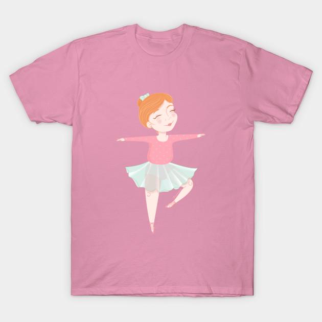 T Shirt Women Cute Ballerina Harajuku Print Kawaii Tshirt Summer Short Sleeve Female T-Shirt Top Tee