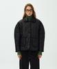 Mais Glossy Quilting Raglan Jacket / Black