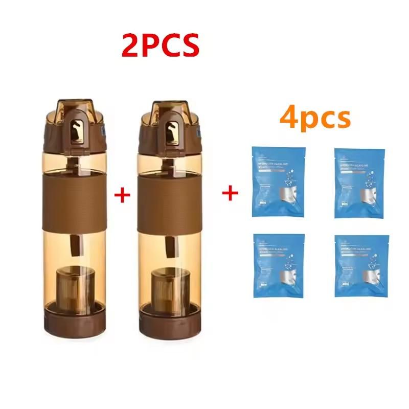 Tomaline Alkaline Water Cup (Increase the PH To the 7.2 To 9.5 Energy Bottle,650ml Alkaline Water Bottle Sports Filter Bag