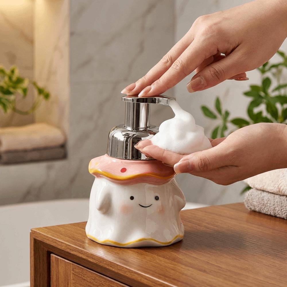 Separately Bottled Ceramic Soap Dispenser 200ML Hand Wash Bubbler Hotel Household