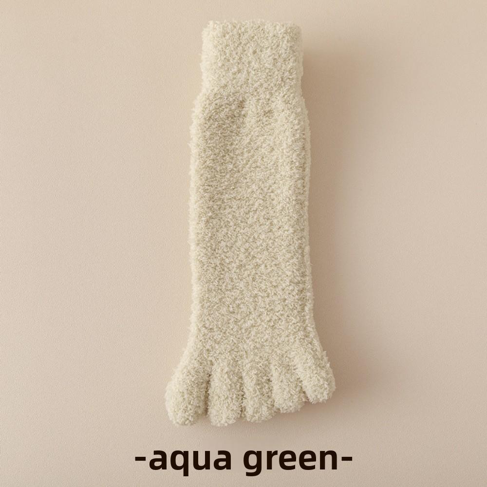 Winter Coral Fleece Five-Toe Socks – Thickened Warm Sleep and Floor Socks for Men and Women