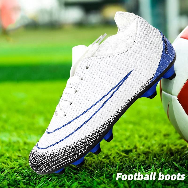 Yuxing Shoes Youth Football Shoes Mesh Upper Rubber Sole Light Weight Strong Grip for Grass Training