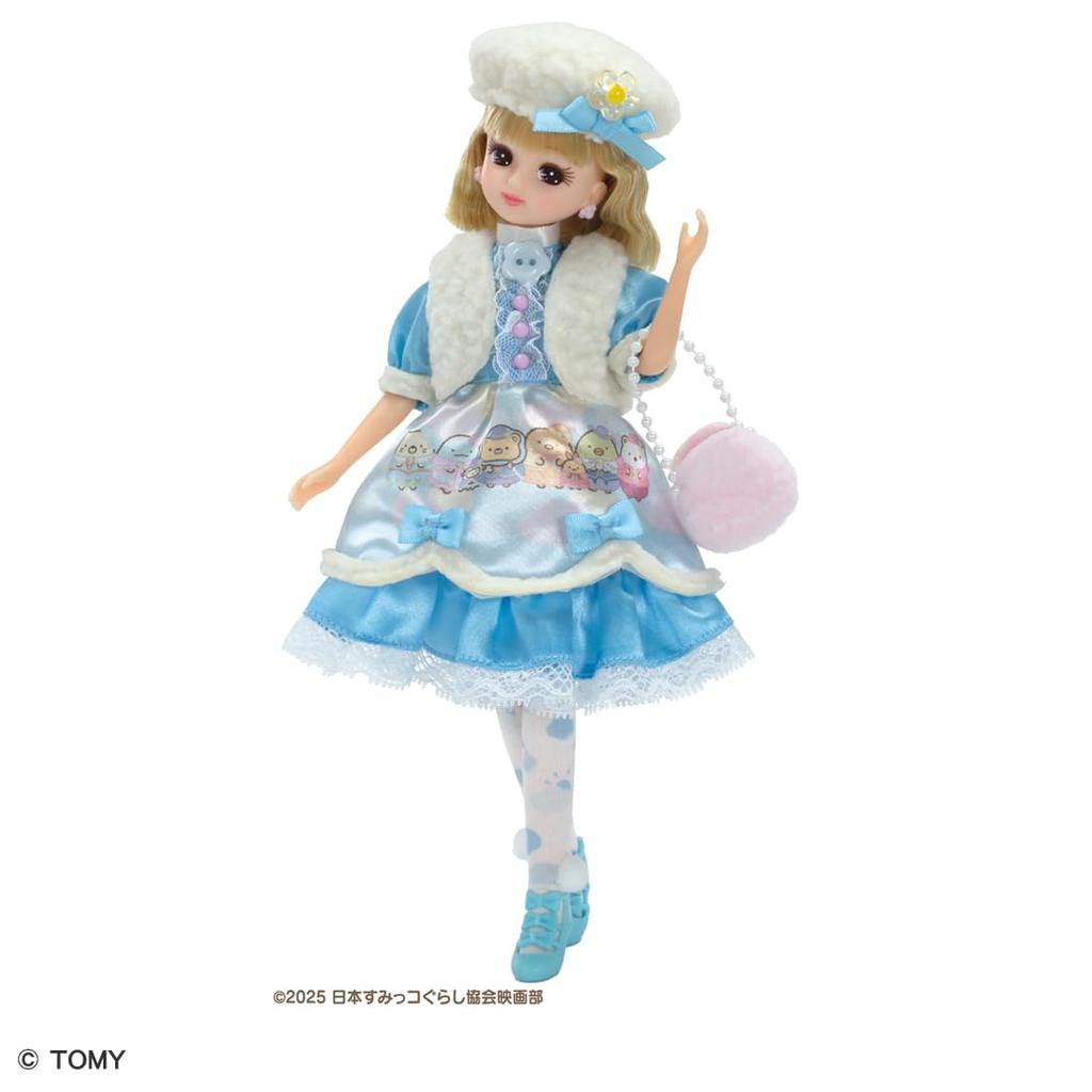 TAKARA TOMY Sumikko Gurashi The Kingdom of the Sky and Two Lovely Pretend Play Ages 3 and Up Licca-chan Doll, Movie Girls, Dress-Up Toy,