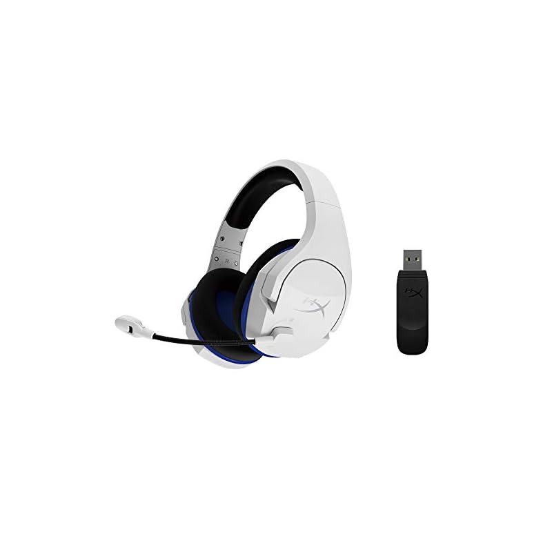 HyperX Cloud Stinger Core Wireless Gaming Headset, PS5/PS4/PC Compatible, White, 2-Year Warranty, HHSS1C-KB-WT/G 4P5J1AA