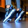 USB LED Light Sneakers for Kids Children Roller Skates Wheels Shoes Glowing Sport Shoes