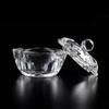 PHOENIXY Crystal Glass Dappen Miska s víčkem Akrylový tekutý prášek Monomer Nail Art Bowl Manikúra