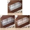 Clear Ps Contact Lens Organizer With Divided Compartments For Home Storage