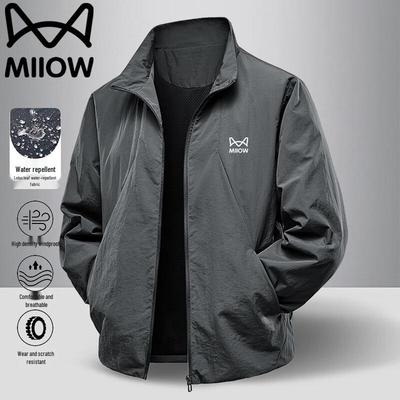 Mao Ren Heren Winddicht Casual Jas met Opstaande Kraag