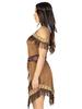 LEG AVENUE Native Princess Fringed Dress Belt Armband Headset XL Brown 85398