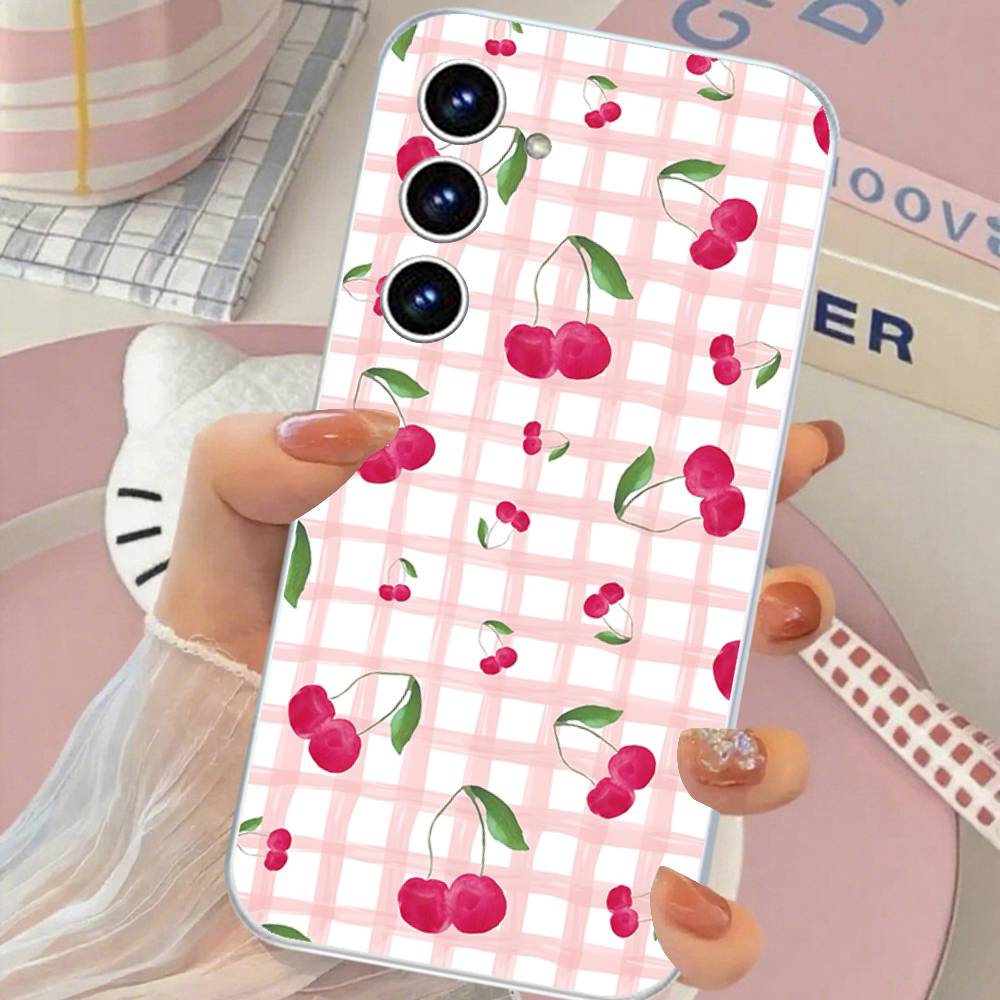 Fresh Fruit Phone Case For Samsung Galaxy Transparent Cover A52 A12 A51 S21 Edge S22ULTRA S23 S24 S20LITE Plus Ultra