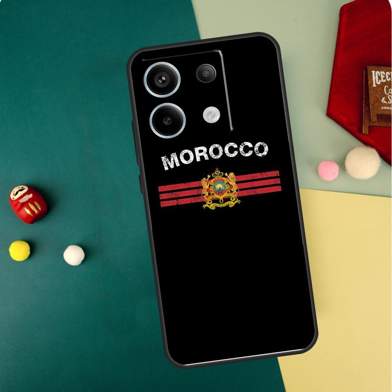 Maroc Morocco Flag Case For Xiaomi Redmi Note 12 11 10 9 13 Pro Plus 9S 10S 11S 12S Redmi 13C 9C 10C 12C Cover