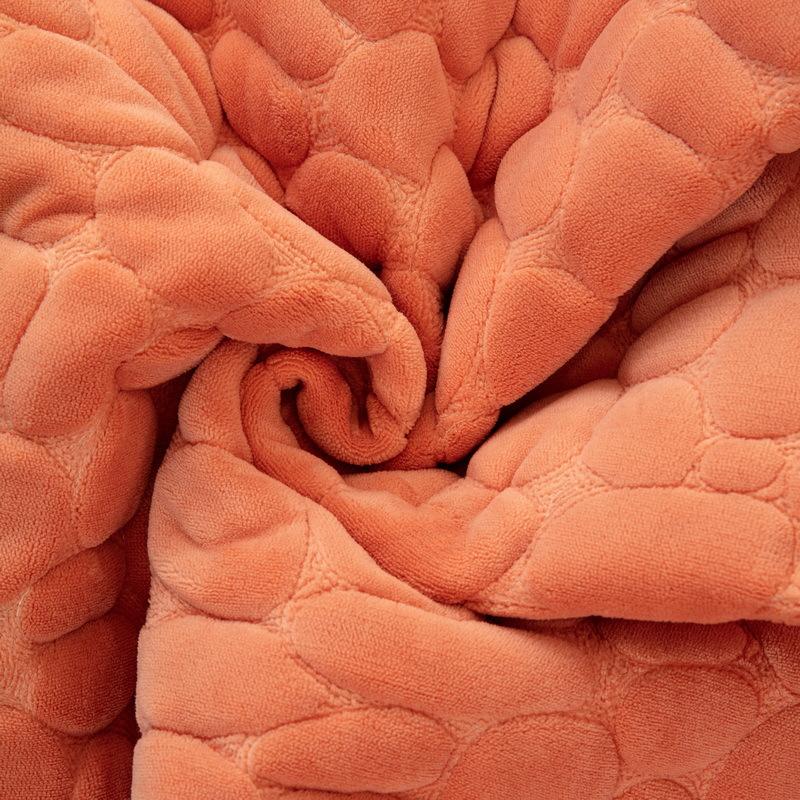 Plush Solid Color Stone Pattern Sofa Cushion Winter Thickened Non-Slip Quilted Cushion Simple Modern Sofa Cover Cover Cloth