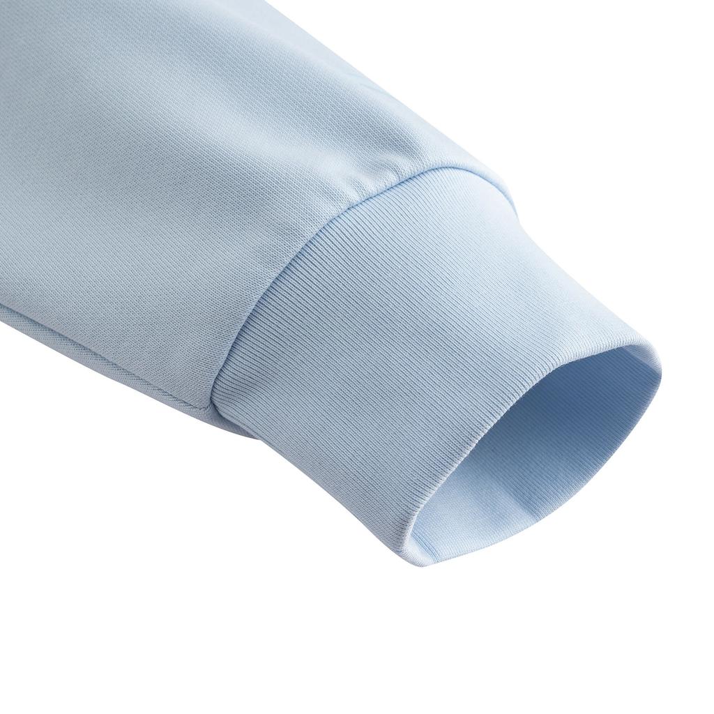 Anta Hooded Campus Casual Loose Sports Fashion Versatile City Commuting Knitted Couple Sweatshirt Unisex sweatshirt Frosted-Blue 972618705-8