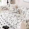 Cuscino per Divano in Ciniglia Universale Quattro Stagioni Antiscivolo Cuscino Leggero Stile Crema Francese Copertura per Divano Copertura in Tessuto