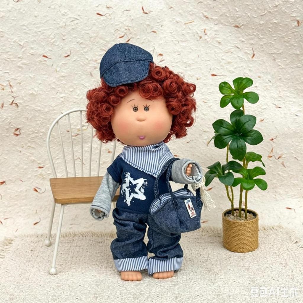 Spanish Mia Potato 24 cm dress-up doll set with a plush outfit