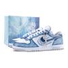 Big Blue And White Wave Low Top Skateboard Shoes Men's White Blue 355152-106(Team626-)