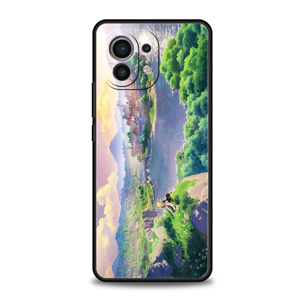 Genshin Impact Landscape Phone Case For Xiaomi 14 13T 12T Pro 12 13 11 Ultra Mi Note 10 Lite 10T 5G 11X Pro 11T 11i 9T Cover