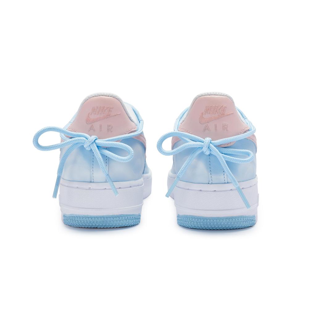 Nike Air Force 1 Low Top Skateboard Shoes Men's Blue White Pink CW2288-111(Team80-)