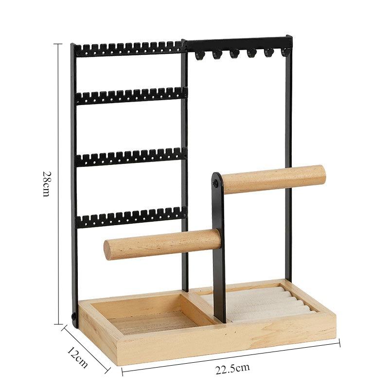 

Bracelet Jewelry Displays Rack Necklace Rings Showcase Stand Household Earrings Show Shelf Desktop Jewellery Storage Holder