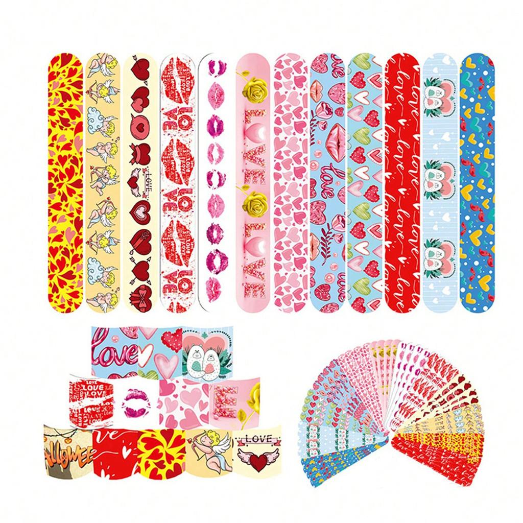 1set Mixed Valentine's Day Love Heart Wristband and Valentine's Day Cash Pull Gift Box Money Pulling Surprise Box