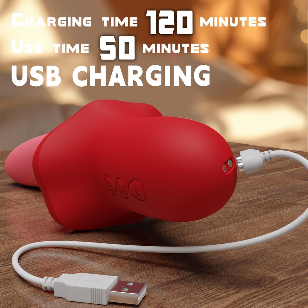 4-in-1-Vibrator, Spielzeug für Erwachsene, 7 Klopfvibrationen und Ohrfeigenmuster, G-Punkt-Stimulator, Anal-Einführdildo, Sexspielzeug für weibliche Paare, Klitorisvibrator