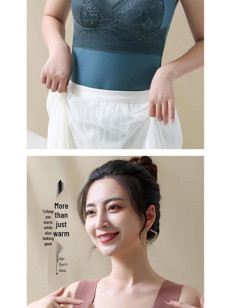 Dámská hřejivá oboustranná fleecová vesta s hrudní vložkou - Podzimní/zimní zeštíhlující základní vrstva a hřejivé spodní prádlo