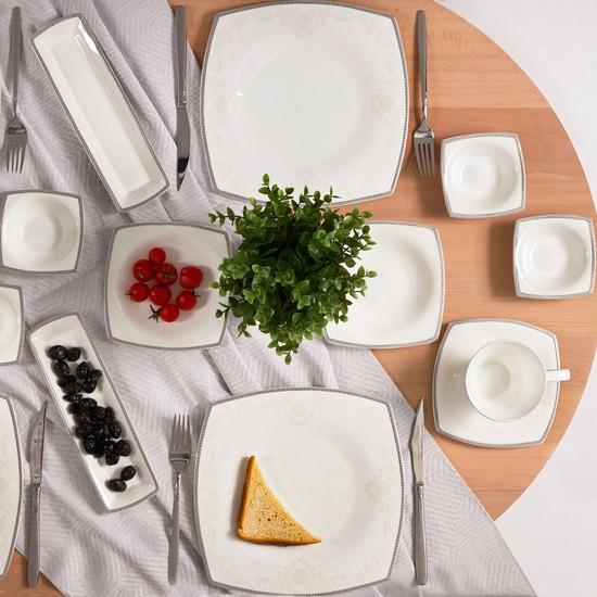 

Karaca Fine Pearl Neklus Набор из 26 предметов Square Pearl для завтрака и сервировки на 6 персон