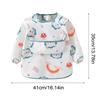 Child Feeding Bib Waterproof Long Sleeve Apron Rice Pocket Feeding Blouse Toddler Bibs Children's Summer Thin Feeding Smock