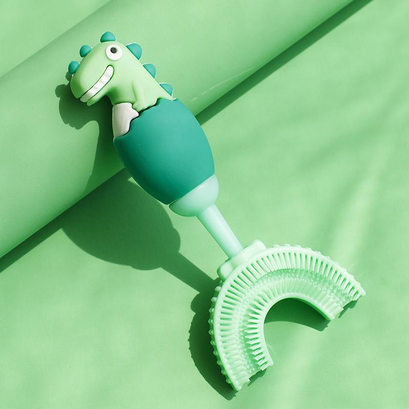 Dětský elektrický zubní kartáček IPX7 Vodotěsný sonický zubní kartáček ve tvaru U na celá ústa 360stupňové čištění dobíjecí