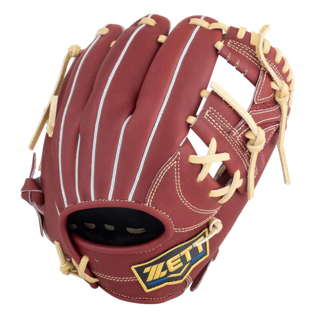 ZETT Neo Status Youth Softball Kenta Imamiya for Second and Bordeaux Brown x Pastel Size M heights BJG702600N Glove, Style, Shortstop, Right-Handed