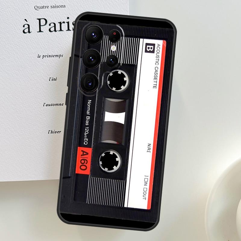 Retro VHS Tape Phone Case For Samsung Galaxy S25 Ultra S9 S10 S20 S21 S22 S23 S24 Plus S24 FE Cover Shell