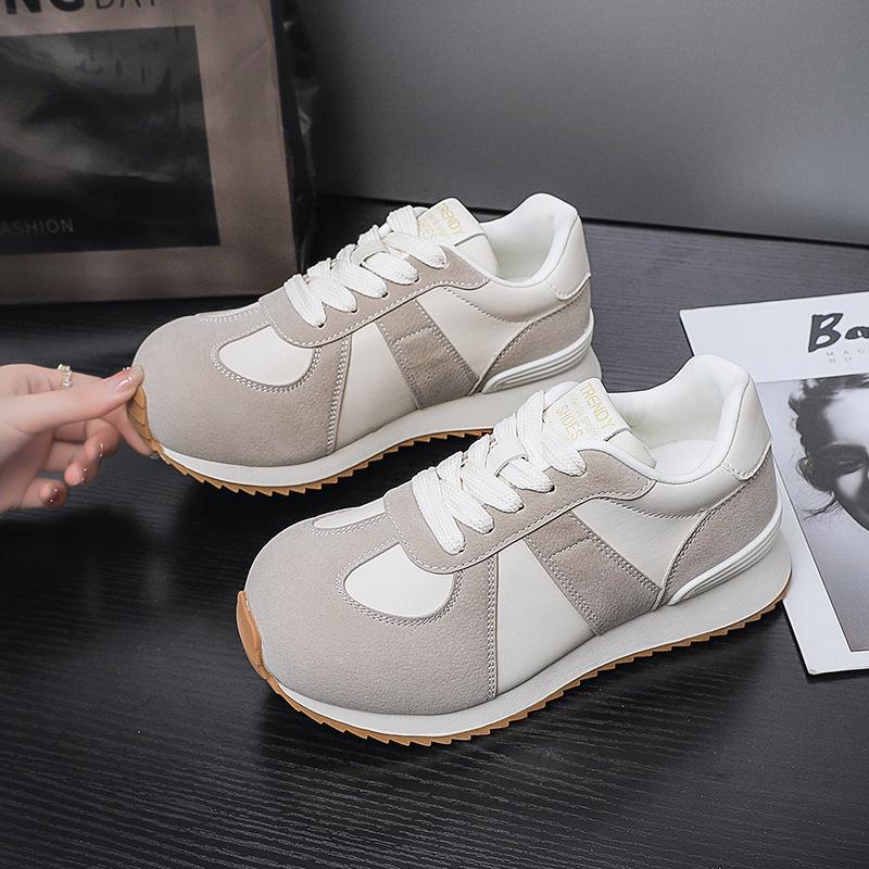 

8 round head platform shoes women s spring new retro versatile style casual sports shoes 36