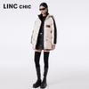 Jin Yujie Women's Winter Waterproof 90% Duck Down Mid-Length Puffer Jacket
