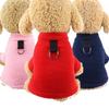 Fleece D buckle can be hung with cat leash to keep warm dog clothes cat pet dog supplies large dog plush