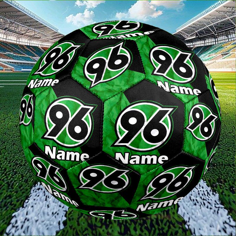 Custom Name Personalized Hannover 96 Football Print Size 5 Soccer Ball Training & Match Football, for Team, Kicking, Gift for Football
