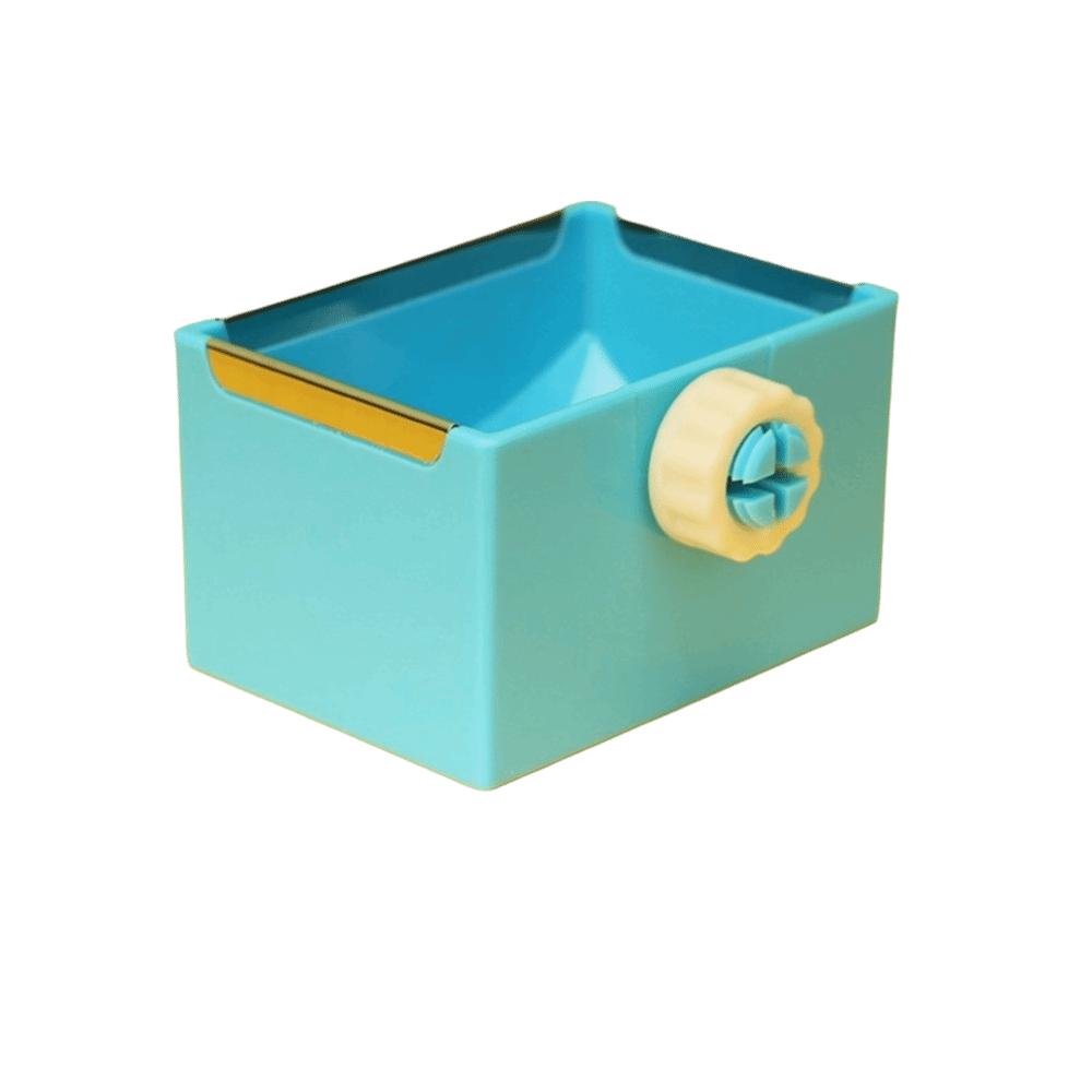 

Wall Mount Bunny Hay Feeder No Spill Hamster Hanging Bowl Bird Feeding Cup Travel синий