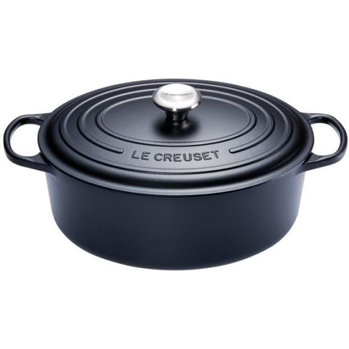 Cocotte En Fonte Ovale Noire - Le Creuset 31cm