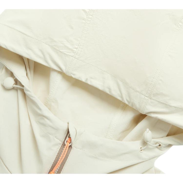 Li Ning Fitness Series Solid Color Zipper Hooded Comfortable Breathable Loose Sports Windbreaker Women outerwear Fat-Yellow AFDU150-6